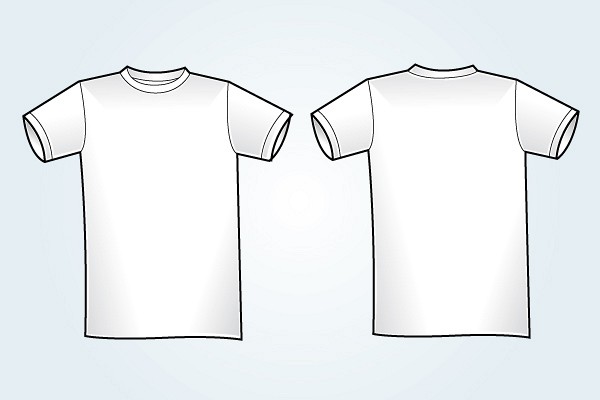 Blank White T-Shirt Template